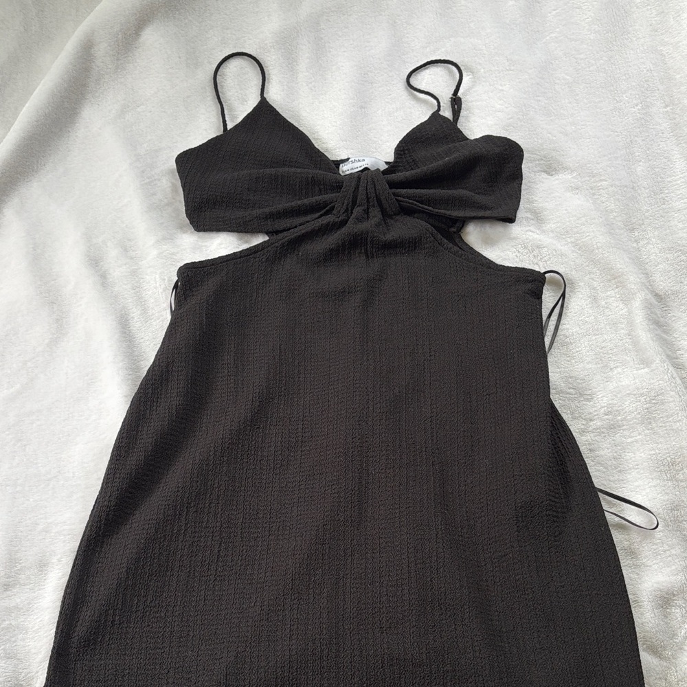 Bershka Black Midi Dress